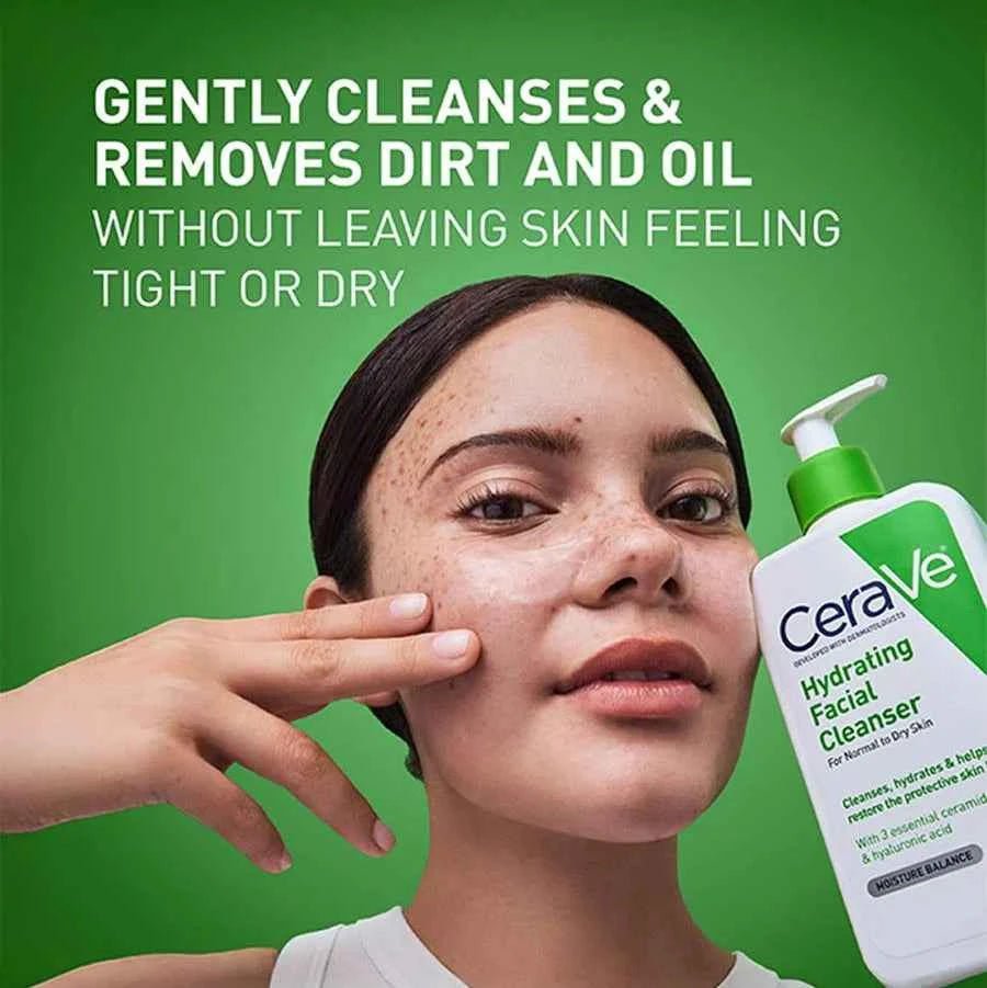 CeraVe Hydrating Facial Cleanser – For Normal to Dry Skin - Glow By Anie