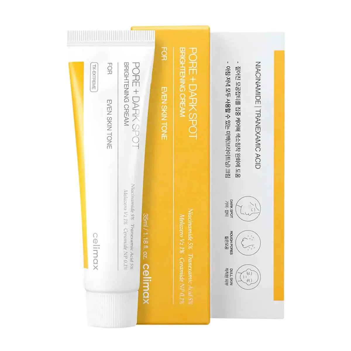 Celimax Pore + Dark Spot Brightening Cream 35ml – Niacinamide & Tranexamic Acid Cream