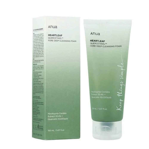 Anua Heartleaf Pore Cleansing Foam 150ml – Gentle BHA Deep Cleansing Face Wash - Cleanser product online in Pakistan