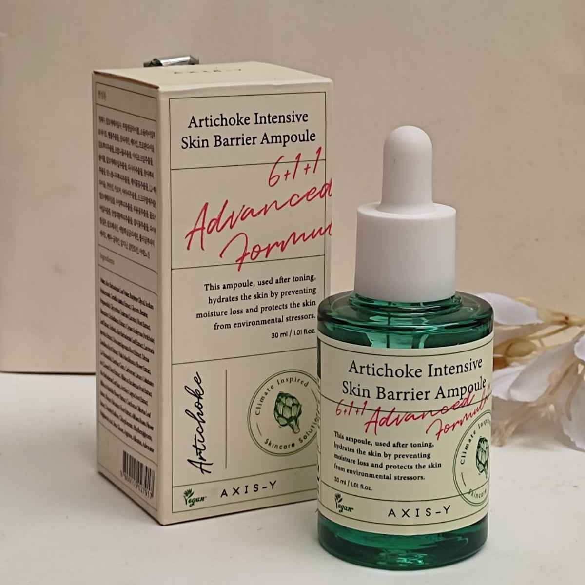 AXIS - Y Artichoke Intensive Skin Barrier Ampoule – Hydrating & Skin Repair Serum for Sensitive Skin | 30ml - Glow By Anie