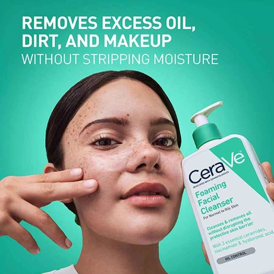 CeraVe Foaming Facial Cleanser – For Normal to Oily Skin - Glow By Anie
