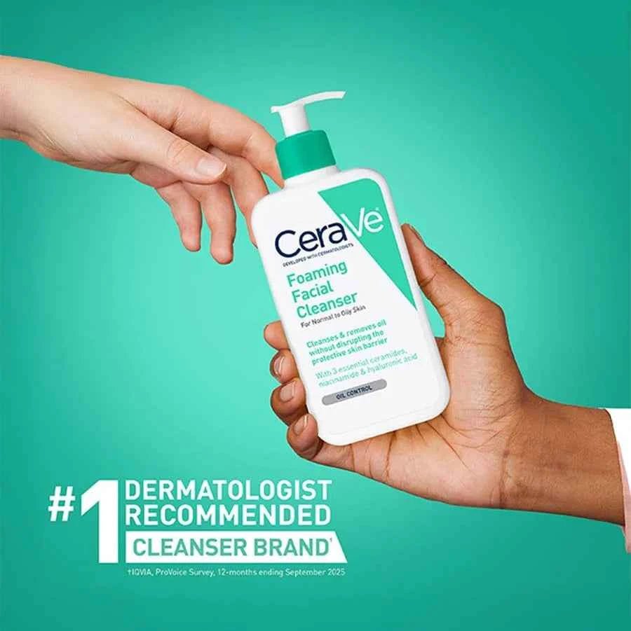 CeraVe Foaming Facial Cleanser – For Normal to Oily Skin - Glow By Anie