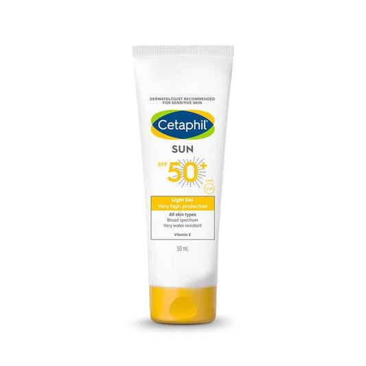 Cetaphil Sun SPF 50+ Light Gel Sunscreen 50ml – Broad Spectrum UVA/UVB Protection - Glow By Anie