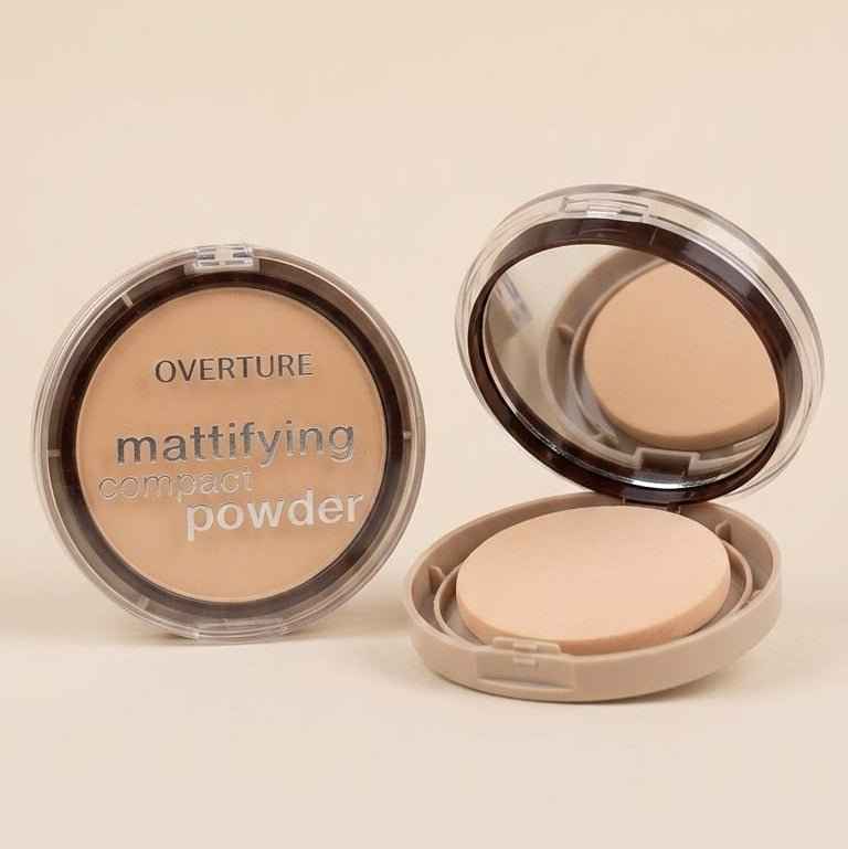 Overture Mattifying Compact Powder – Oil Control Face Powder for Smooth Matte Finish