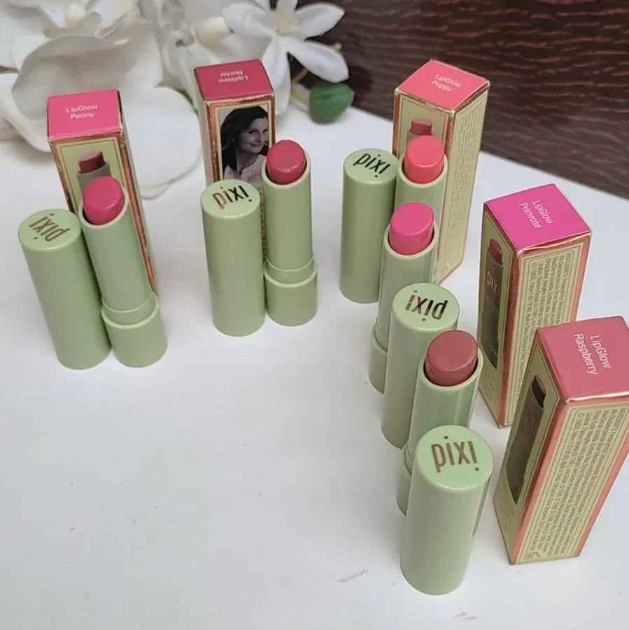 Pixi LipGlow Hydrating Tinted Lip Balm – Sheer Buildable Colour & Glossy Finish