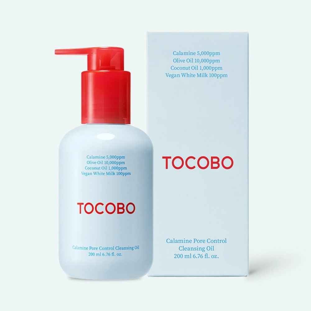 TOCOBO Calamine Pore Control Cleansing Oil 200ml – Makeup Remover & Pore Care Oil Cleanser