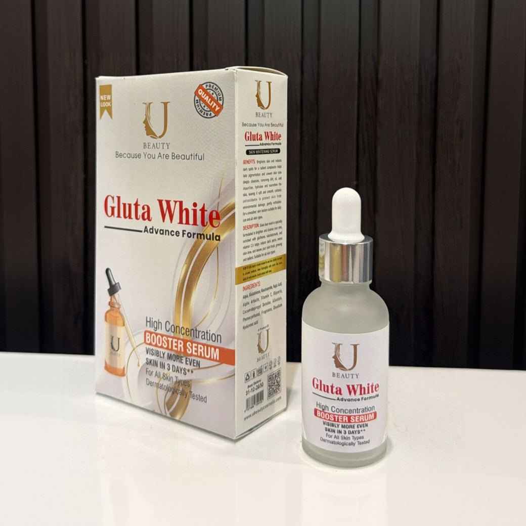 U Beauty Gluta White Advance Formula Booster Serum – Brightening &amp; Dark Spot Care Serum