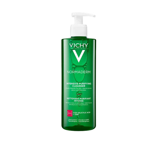 Vichy Normaderm Intensive Purifying Cleanser – Salicylic Acid Face Wash for Oily & Acne-Prone Skin